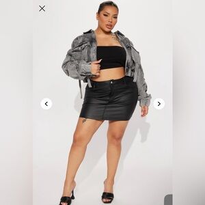 Fashion Nova Cropped Cargo Jacket